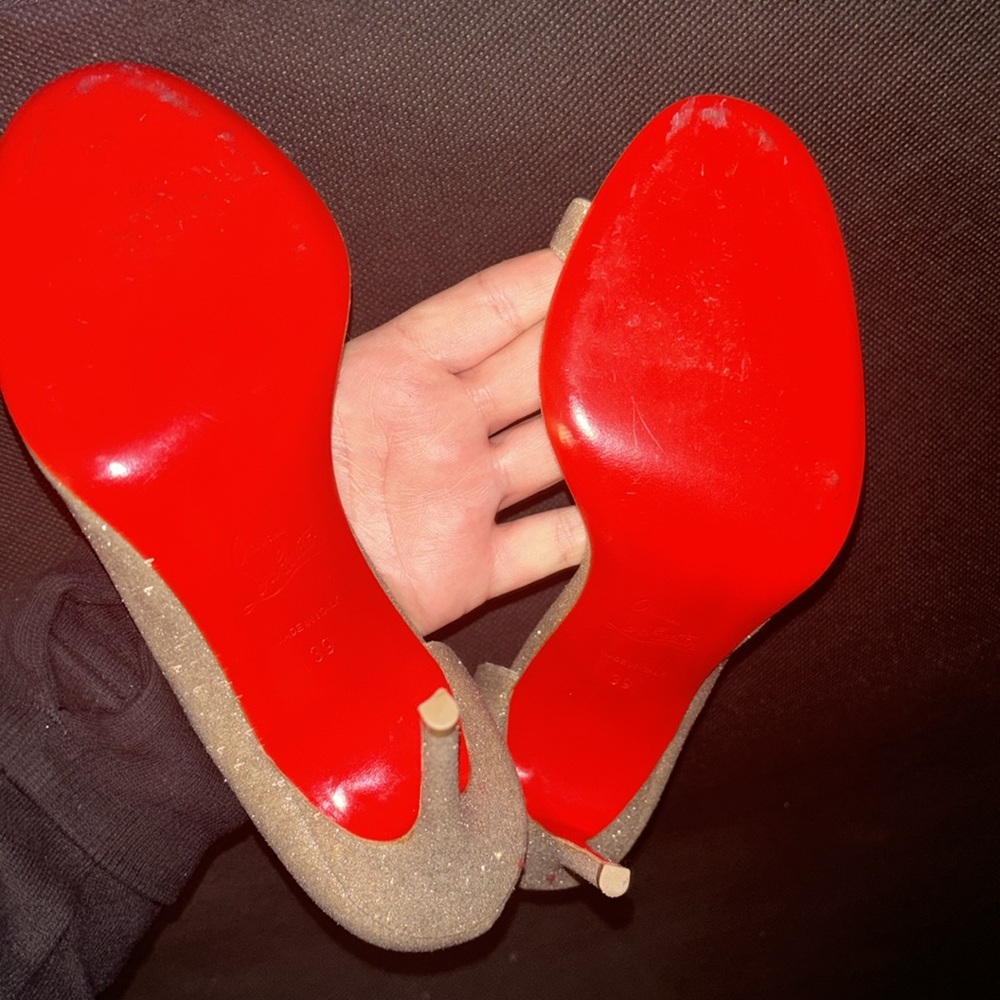 Christian Louboutin Toboggan 100 Glitter Mini - Picture 9 of 12